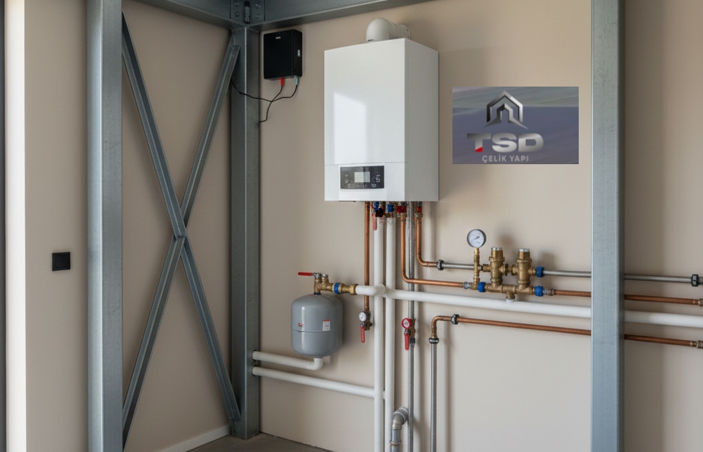 Çelik Evlerde Kombi Tesisatı Nasıl Yapılır